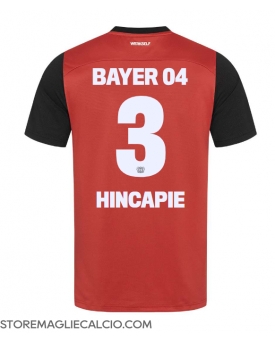 Bayer Leverkusen Piero Hincapie #3 Maglia Gara Casa Repliche 2024-25